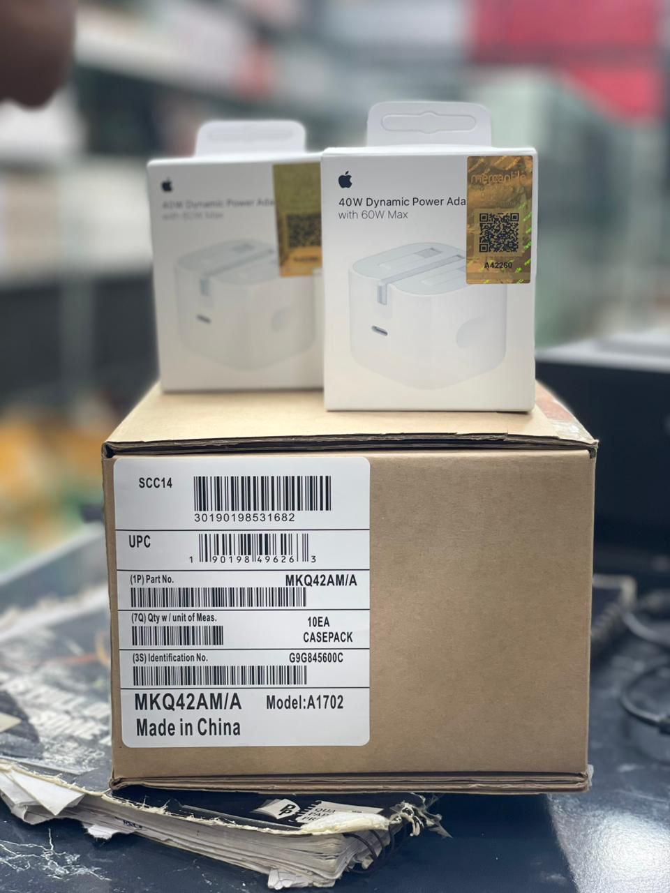 iPhone 3 Pin 40W Fast Charger | USB-C PD Power Adapter for iPhone & iPad (Quality AAA)