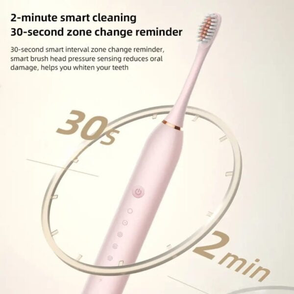 Electric Toothbrush Electric Toothbrush – Rechargeable Sonic Cleaning Toothbrush with Soft Bristles, Deep Clean (Random Colour)