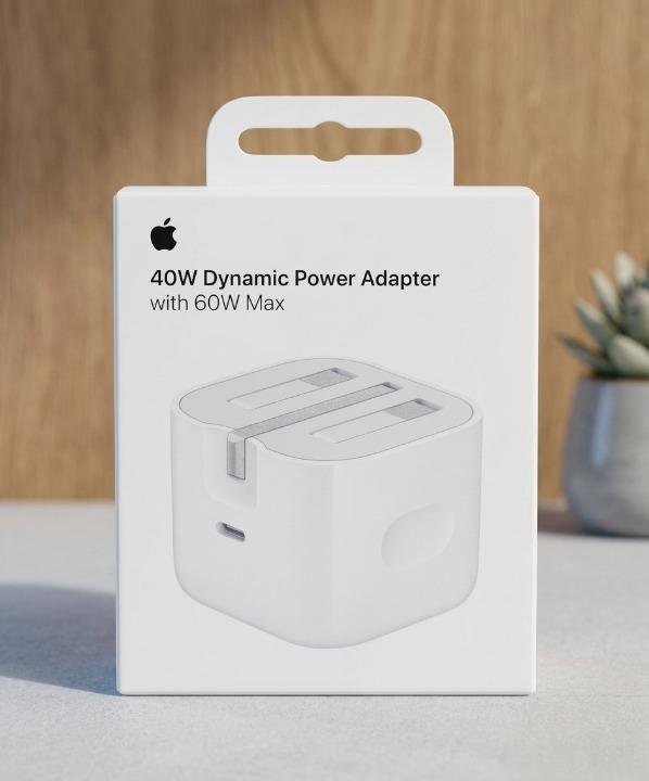 iPhone 3 Pin 40W Fast Charger | USB-C PD Power Adapter for iPhone & iPad (Quality AAA)