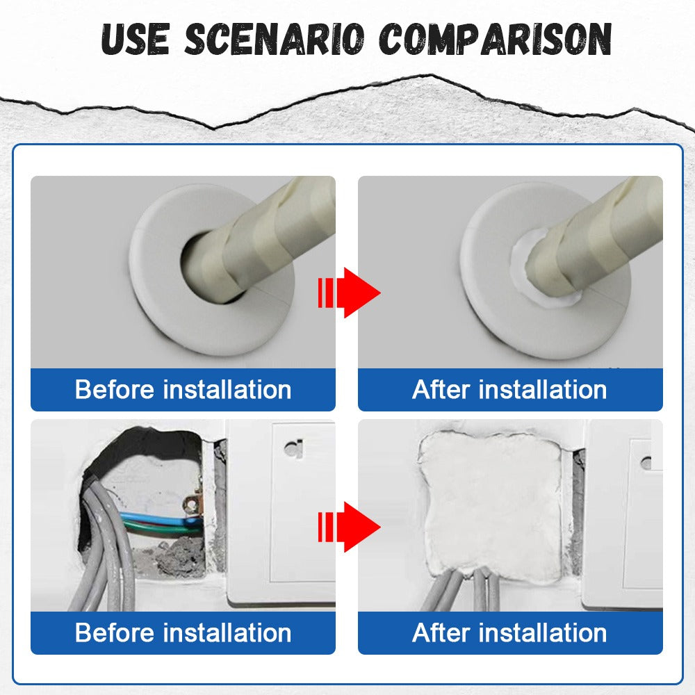 Environmental Wall Hole Sealing Glue – Waterproof Mending Plasticine for AC Holes, Wall Gaps & Pipe Sealing