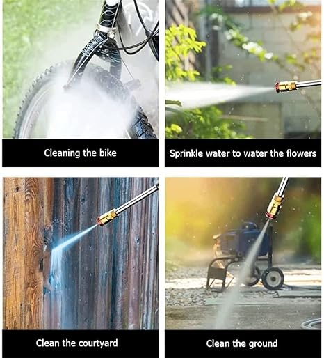 Automatic Cordless Car Wash Spray Gun – 21V Single Battery Wireless Foam Jet Washer, 600PSI High‑Pressure Cleaner (Without Box)