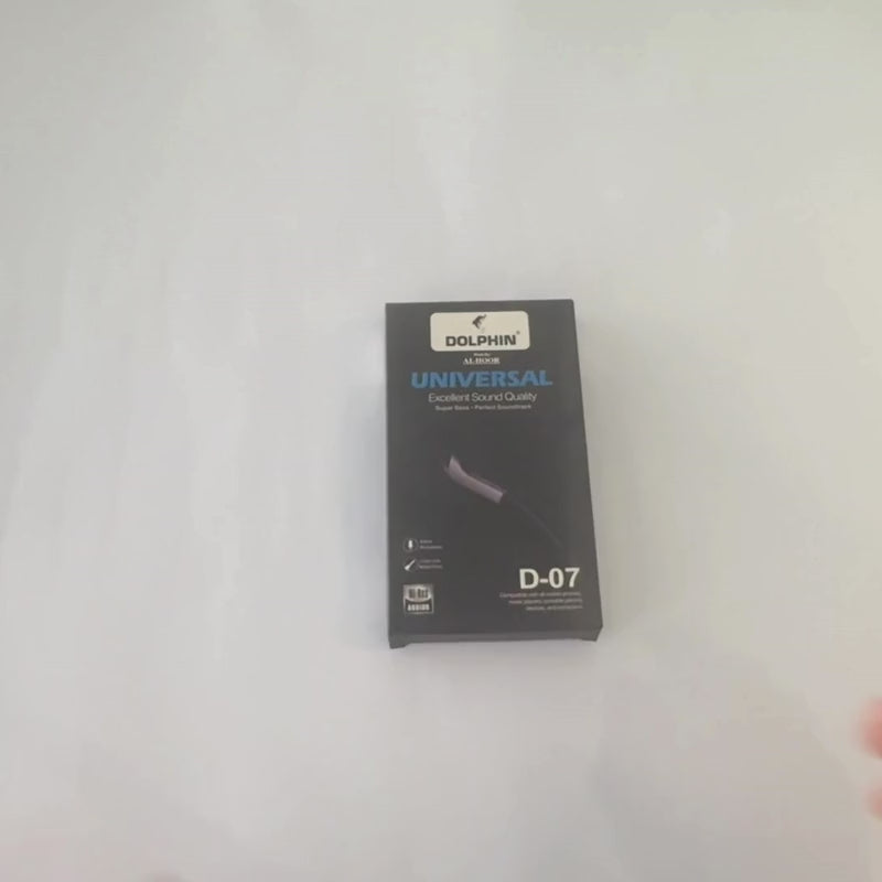 Dolphin D-07 Handsfree | Super Bass Stereo Sound | High-Quality Audio with Mic & Controls
